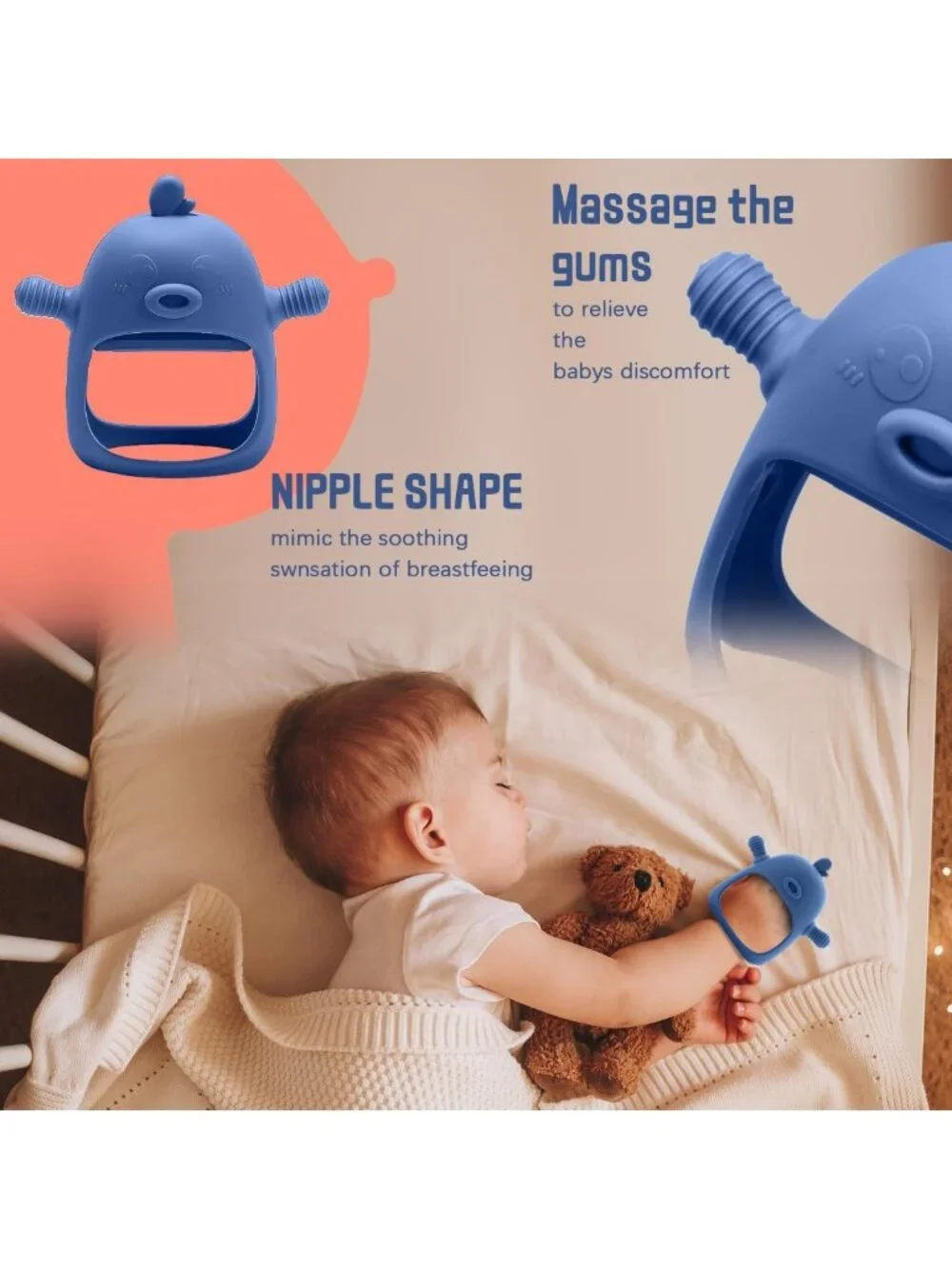 3-in-1 Baby Food Feeder Set - Silicone Popsicle Mold, Teething Toy, BPA Free, 3